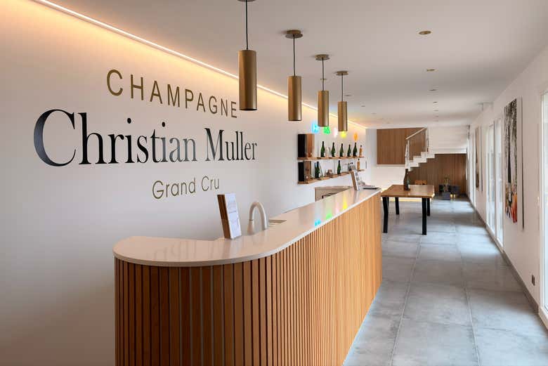 Sala degustazioni della cantina Champagne Christian Muller