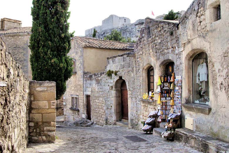 The centre of Les Baux