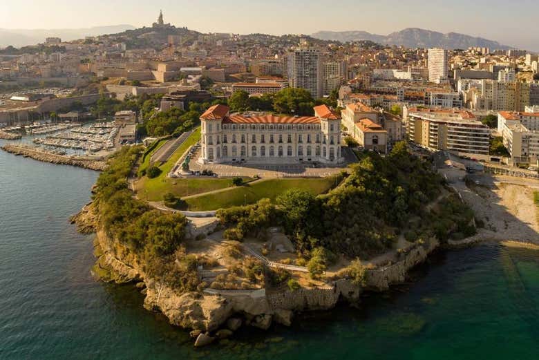 Vista aérea del Palacio del Pharo