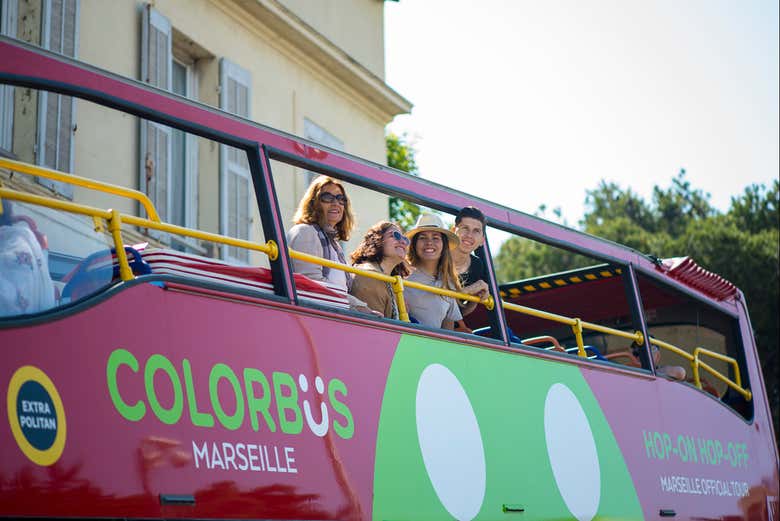 Disfrutando del autobús turístico