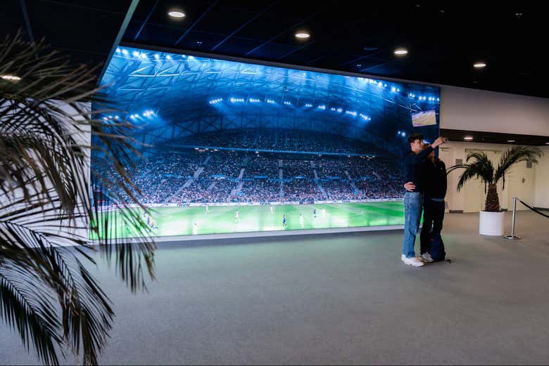 Inmortalizando la visita al estadio