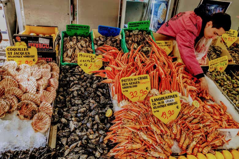 Marisco no mercado