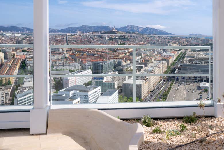 Panoramica di marsiglia dal belvedere
