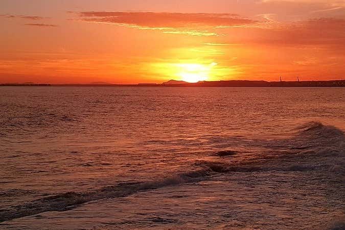 Coucher de soleil sur la côte de Marseille