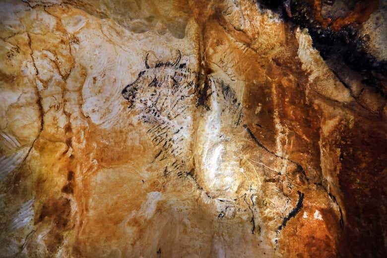 En la reproducción veréis distintas pinturas rupestres