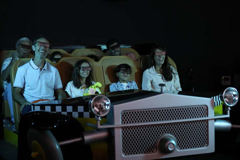 Uno de los simuladores del parque