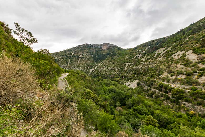 The mountains around Navacelles