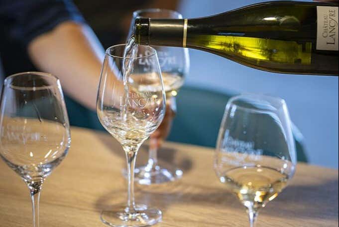 Gustando il vino di Montpellier