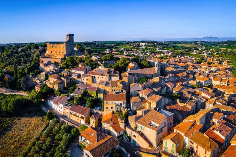 Visit Châteauneuf-du-Pape, a town known for its excellent wines