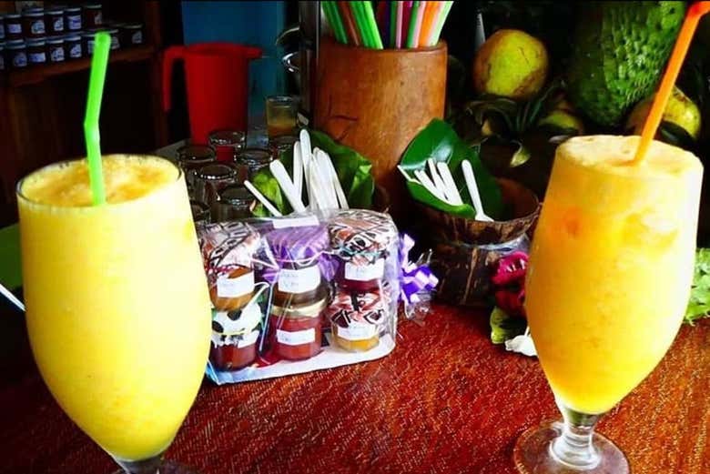 Los zumos que beberemos en nuestro tour por Moorea