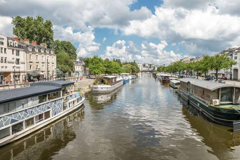 Il fiume Erdre a Nantes