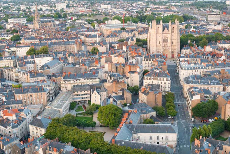 Panorámica de la ciudad de Nantes