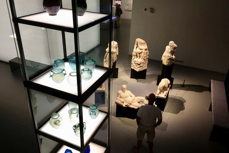 Exposição de esculturas do museu
