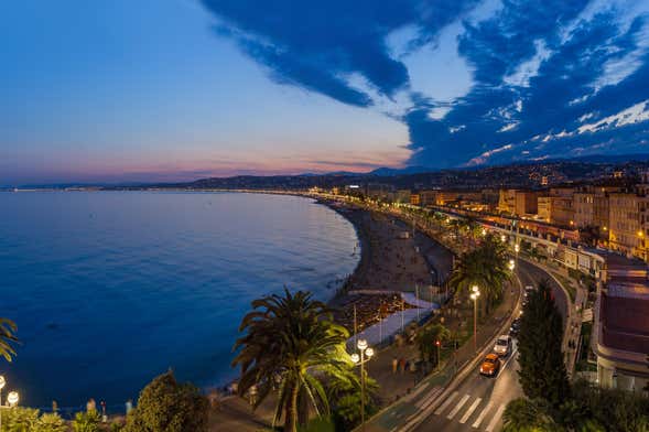 Free tour noturno por Nice