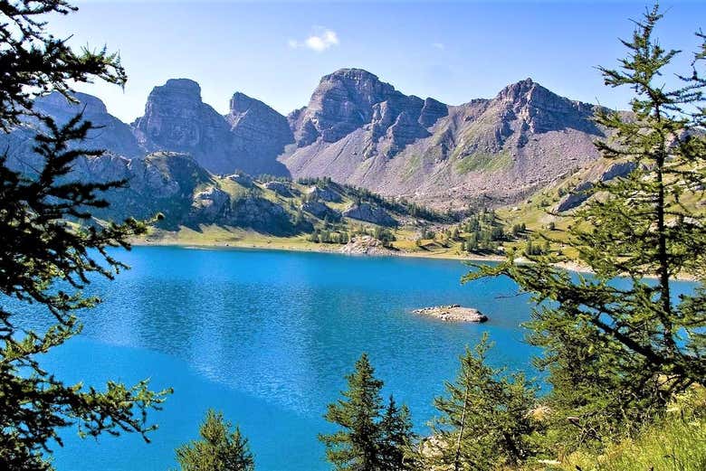 Take a train ride through the Alps