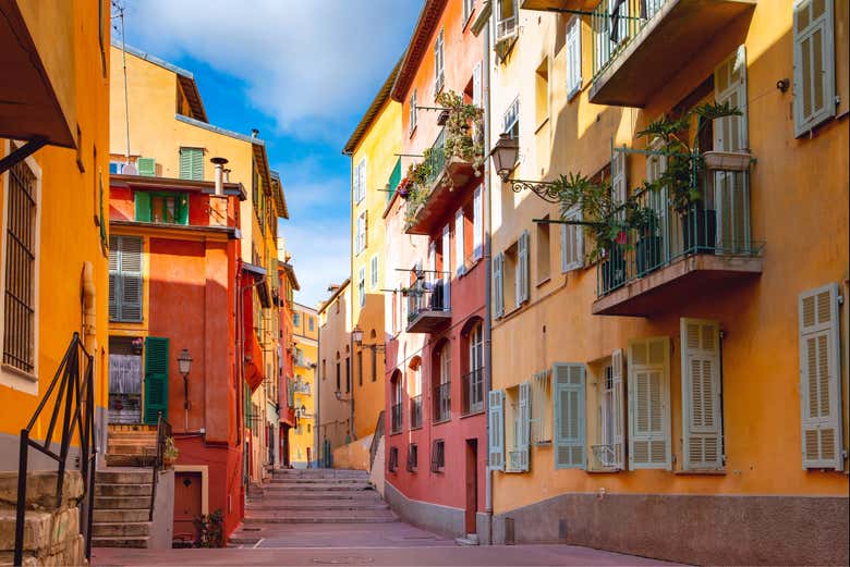 Una strada del centro di Nizza