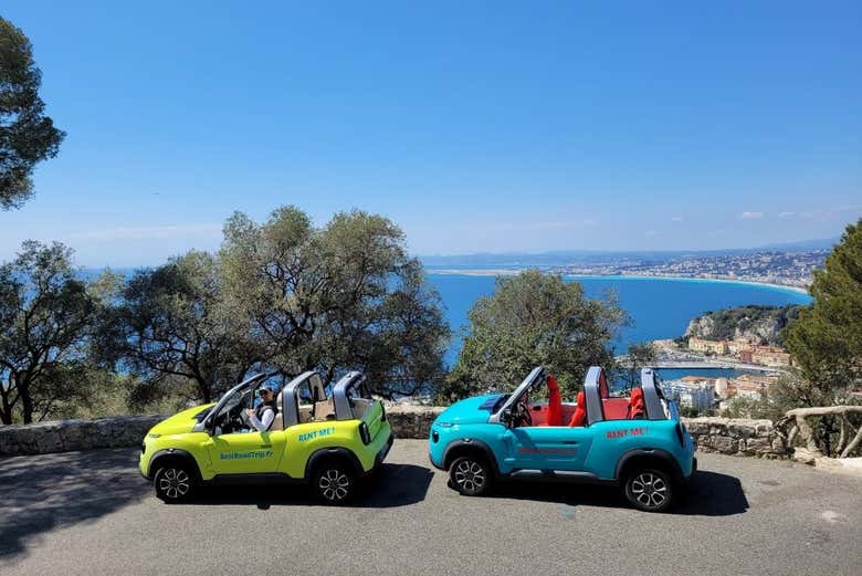 Recorriendo la Costa Azul en coche eléctrico