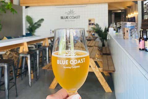 Try some beers from the Blue Coast brewery