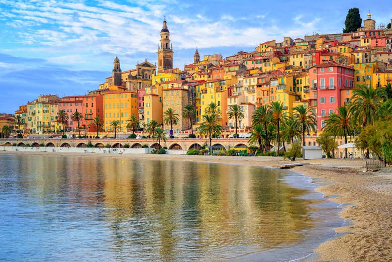 Marvel at the houses in Menton