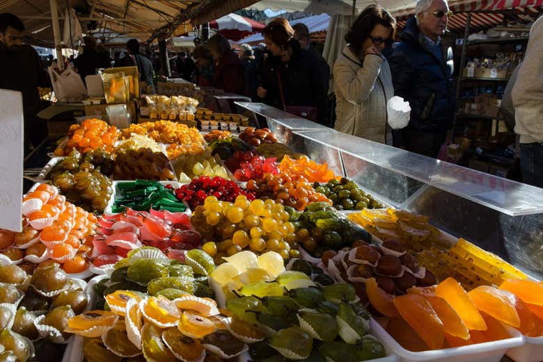 Visiting a local market