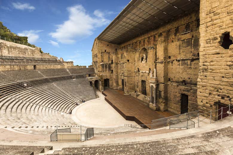 Panorámica del teatro romano de Orange