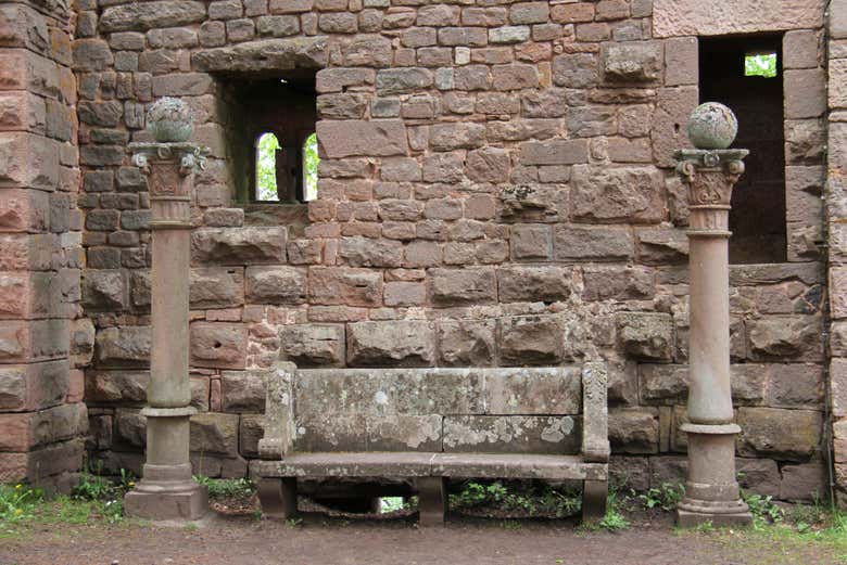 Una delle mura del castello