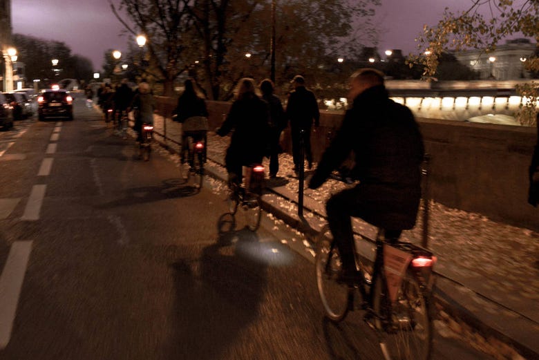Tour natalizio di Parigi in bicicletta