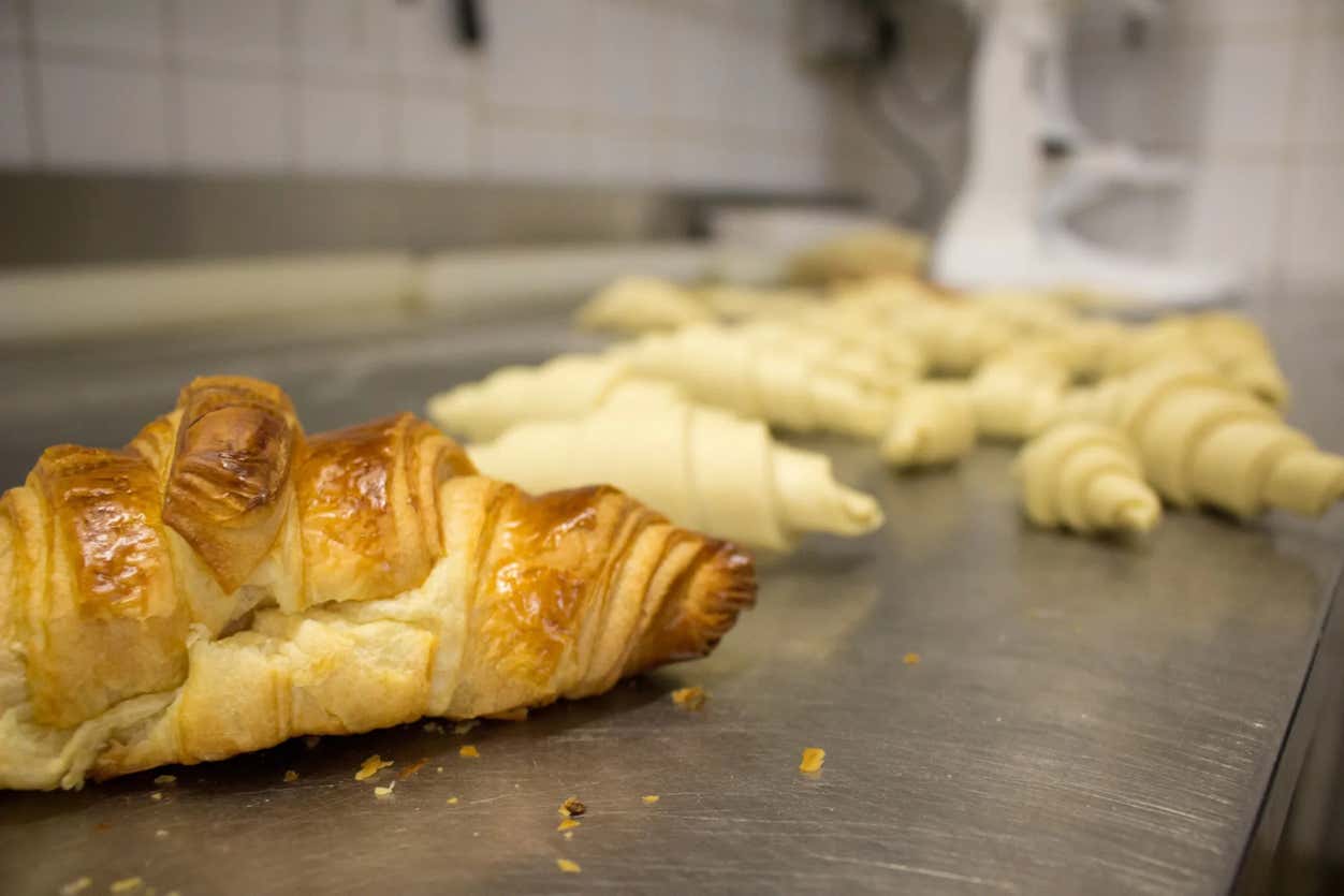 Horneado de croissants