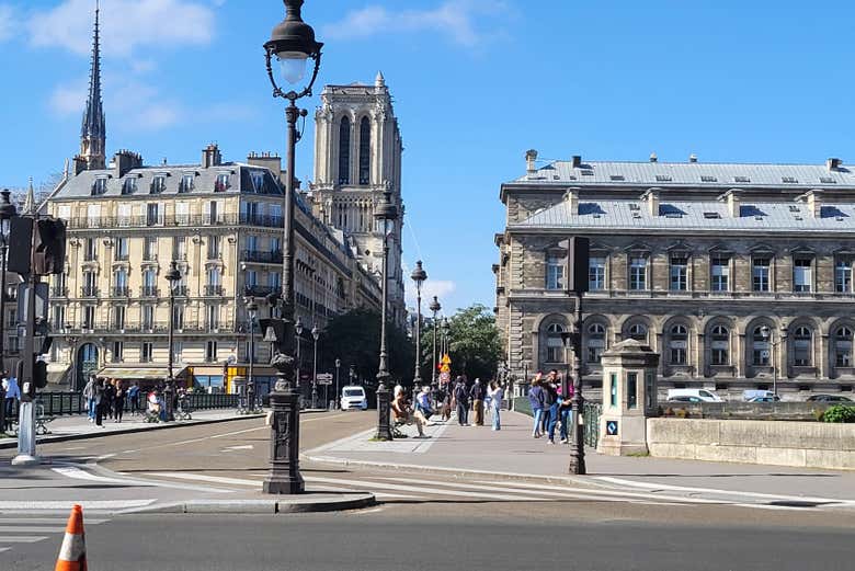 Camminando per il centro di Parigi