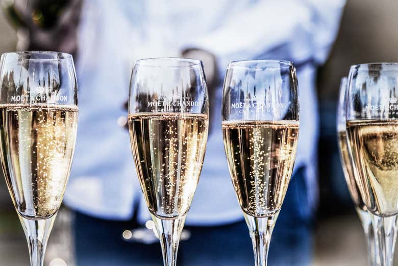 Copas de Moët & Chandon