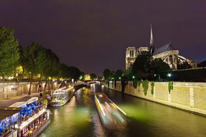 Sailing along the Seine River