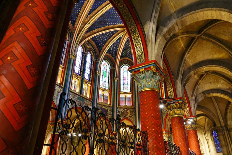 Decoration inside the Saint Germain des Prés