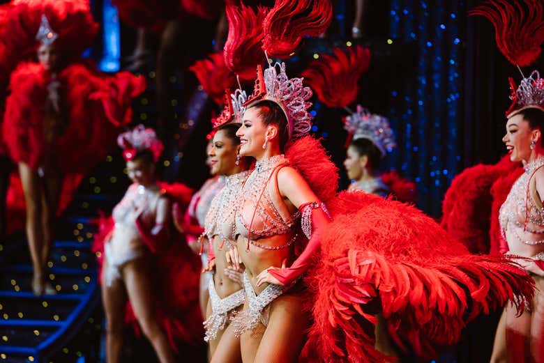 Bailarinas del espectáculo del Moulin Rouge