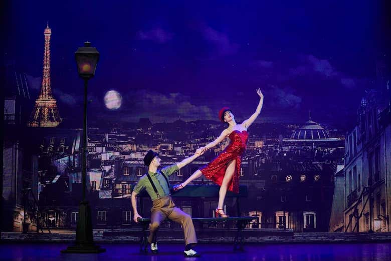 Disfrutando del show en París