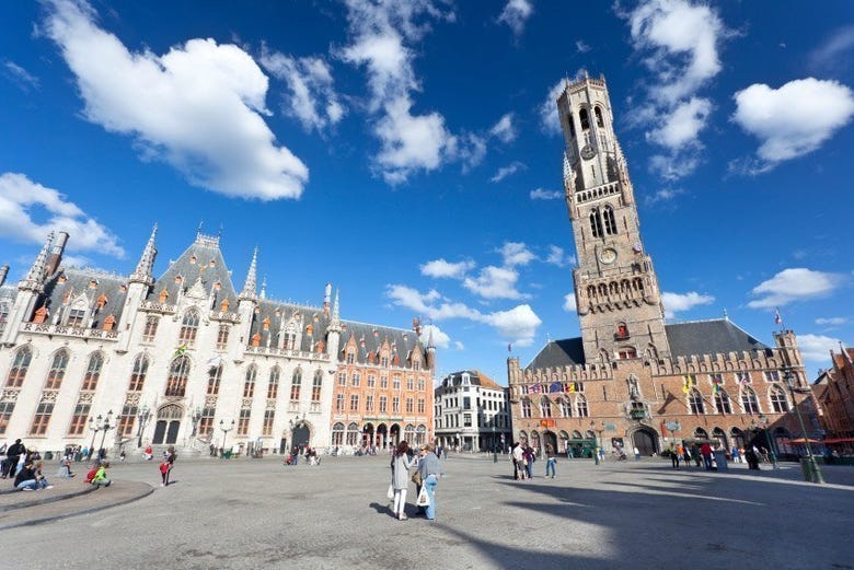 Grand Place in Bruges 