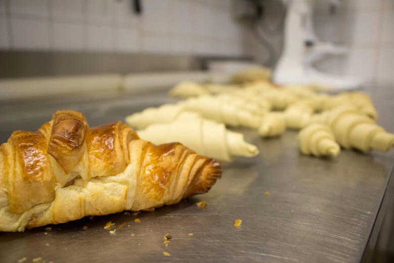 See how a French croissant is made