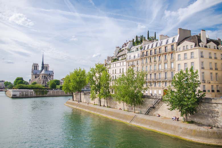Panoramica dell'Île Saint-Louis e di Notre-Dame