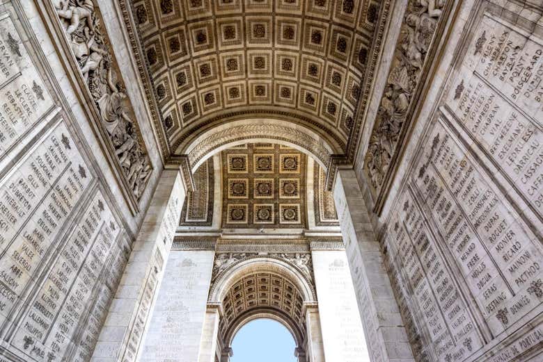 Inscriptions de l'Arc de Triomphe