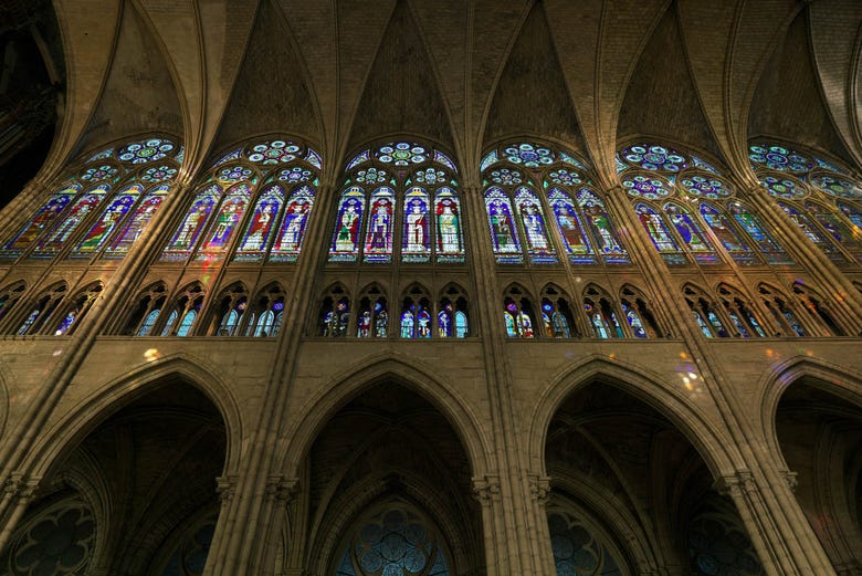 Interno della basilica di Saint-Denis