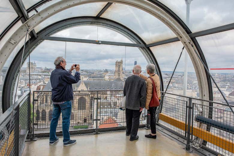Mirador Vue de París, en la planta superior del Centro Pompidou