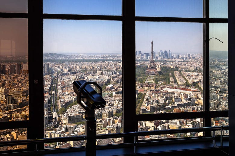 The Eiffel Tower from the Tour Montparnasse