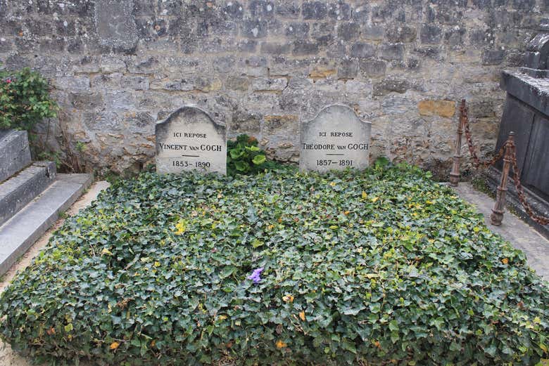 Tumba de  Van Gogh en el cementerio de Auvers