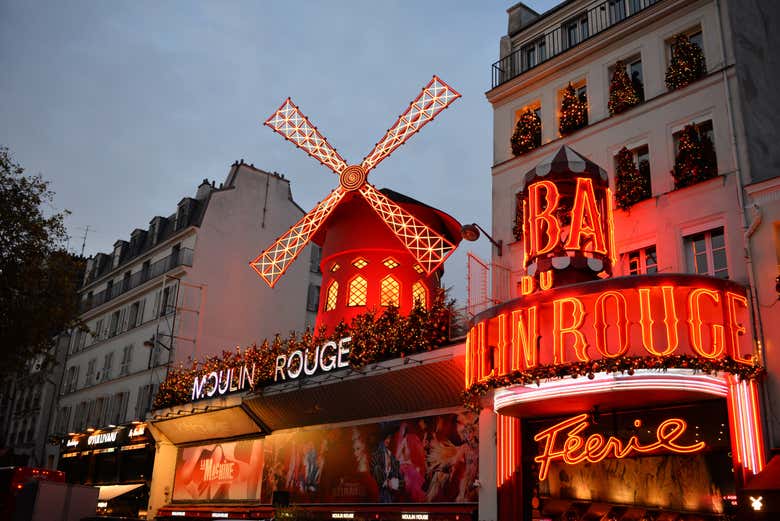 Le Moulin Rouge à Noël