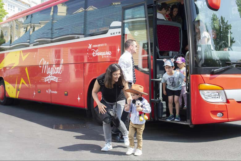 Arrivée à Disneyland® Paris pour passer un bon moment