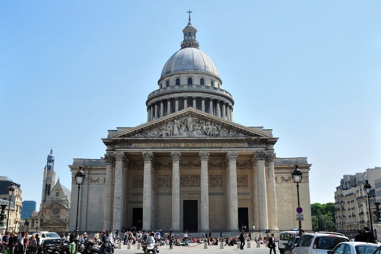 The Neoclassical architecture of the Pantheon
