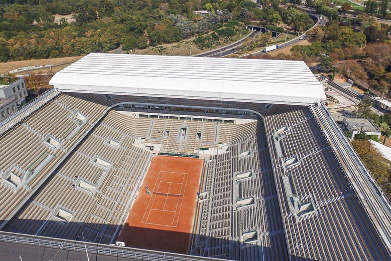 Una de las pistas de Roland Garros