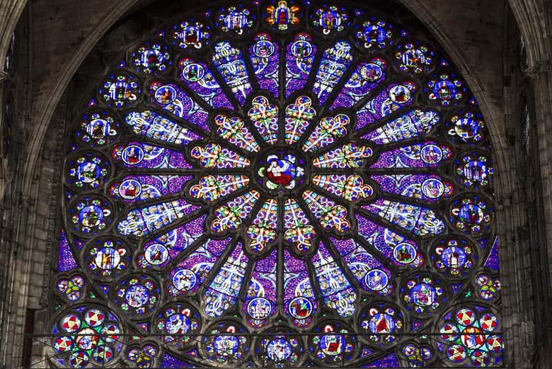 Rosetón de la basílica de Saint-Denis