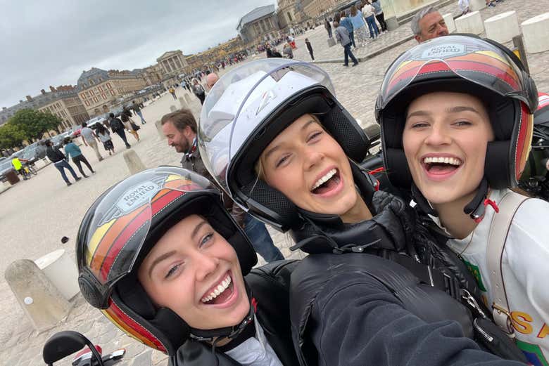 Visite dans Versailles en side-car