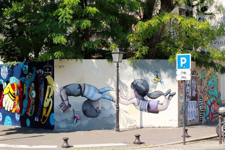 Street art dans la Butte-aux-Cailles