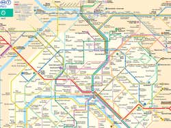 Paris transport map